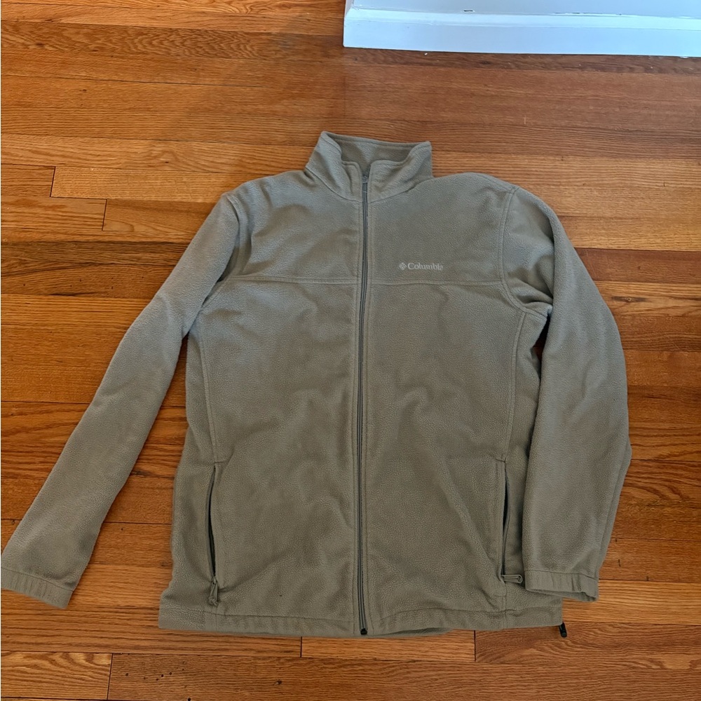 Columbia Men's Brown Full-Zip Lightweight Fleece Jacket